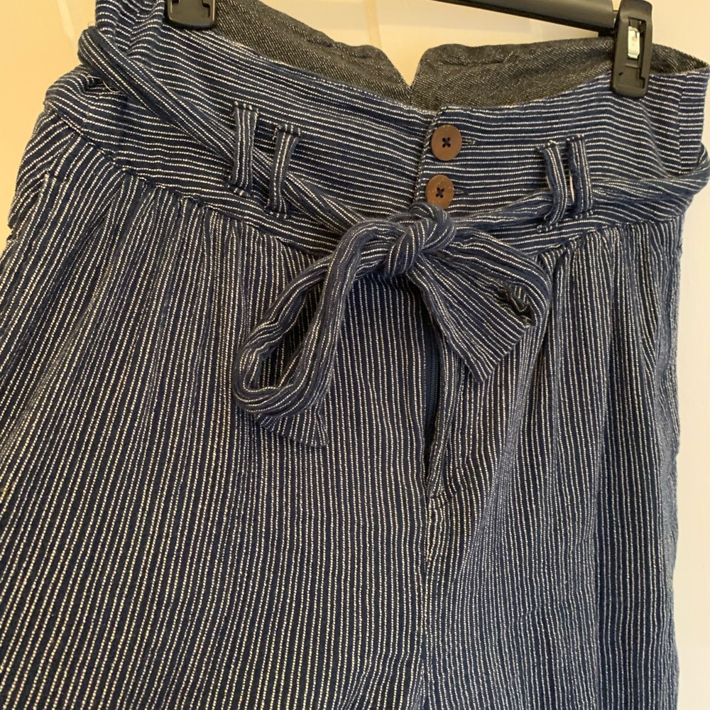 🤍{Free People} Cotton Tie Waist Pants🖌 - Picture 3 of 10